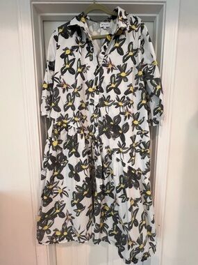 Wray Floral Button-Down Midi Dress